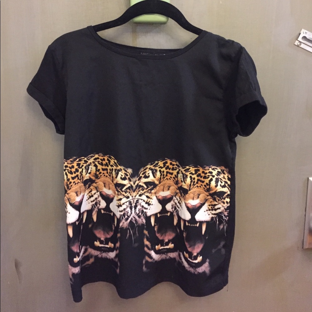 MANGO Jaguar Printed Tshirt